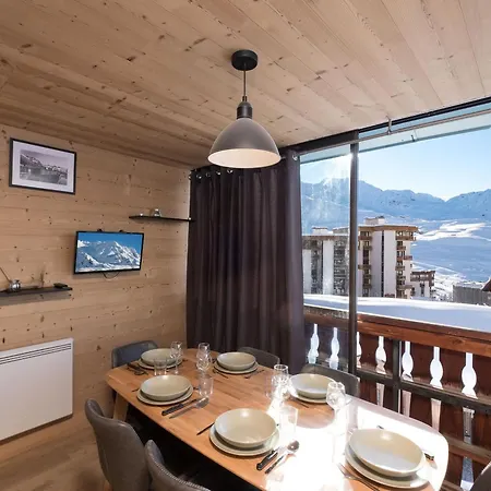 Appartement 41m2 Neuf - Vue Panoramique Magnifique Plein Sud - 6 Personnes Au Coeur De Serac - Au Pied Des Pistes Val Thorens